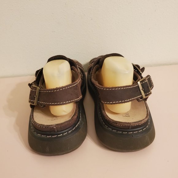 Bass 11 Brown Leather Fisherman Sandals Summer Chunky 90s Y2K Beach Grunge‎ main image 9